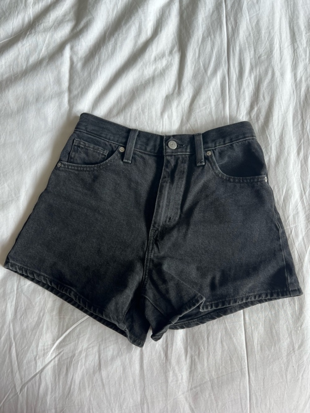 Levi’s High Waist Denim Mom Shorts